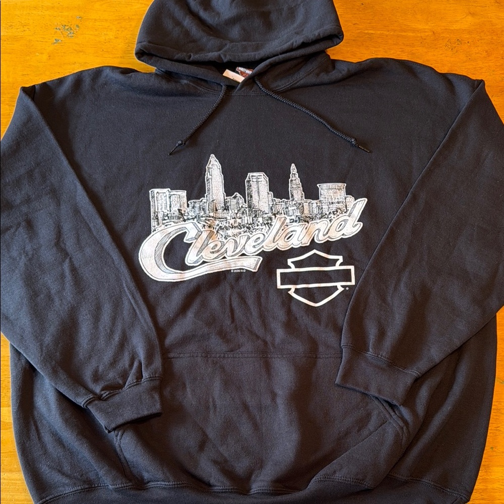Harley Davidson dealership hoodie. Cleveland, Ohio. New with tag